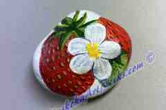 2 Strawberries & Flower