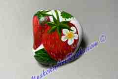 2 Strawberries With Flower