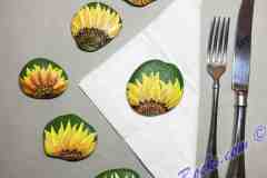 Sunflower Napkin Weights (6)