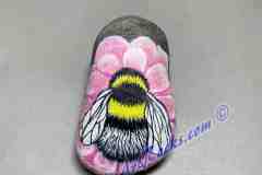 Bumblebee On Pink Flower