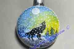 Snowy Wolf - Ornament