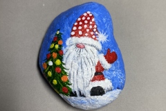 Christmas Gnome with yellow spots on hat