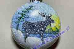 Snowy Moose - Ornament