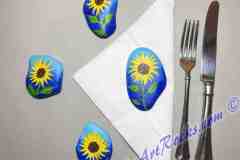 Sunflower Napkin Weights (4)